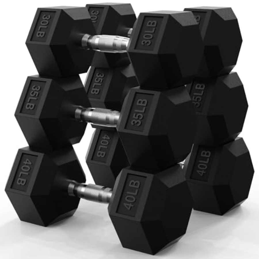 Hex Dumbbell Set - Juego de Mancuernas Hexagonales de 45-550