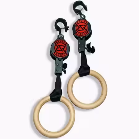 Gymnastic Rings Wooden - Anillos de Fitness de abedul, equipo