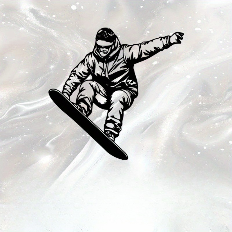 Home Gym Outdoor Ideas - Escultura Metálica de Snowboard, Decoración Deportiva