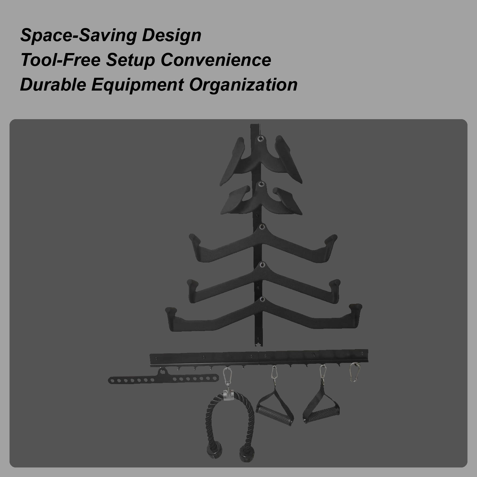 Home Gym Organization - Estante de gimnasio para barra extraíble