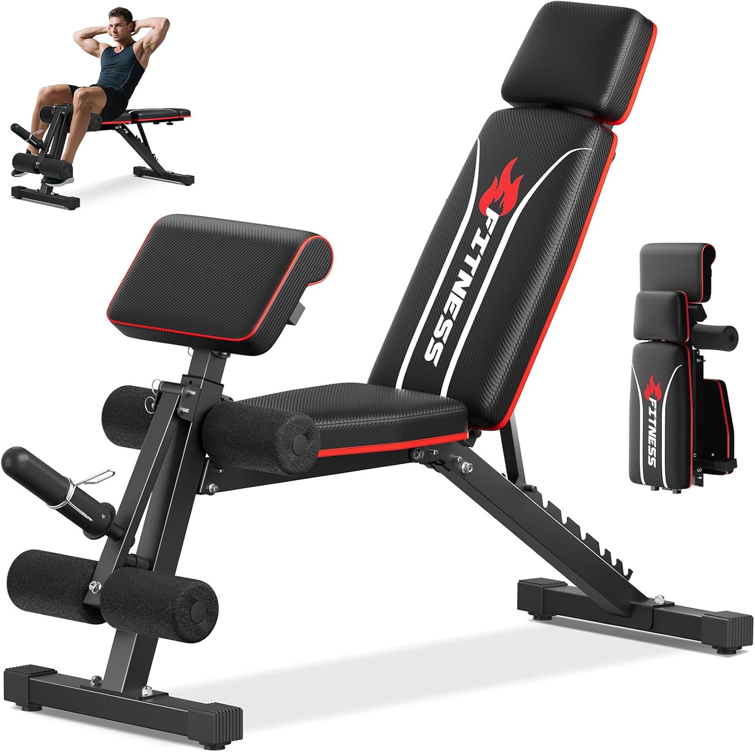 Home Gym Weight - Banco de Pesas Plegable para Gimnasio