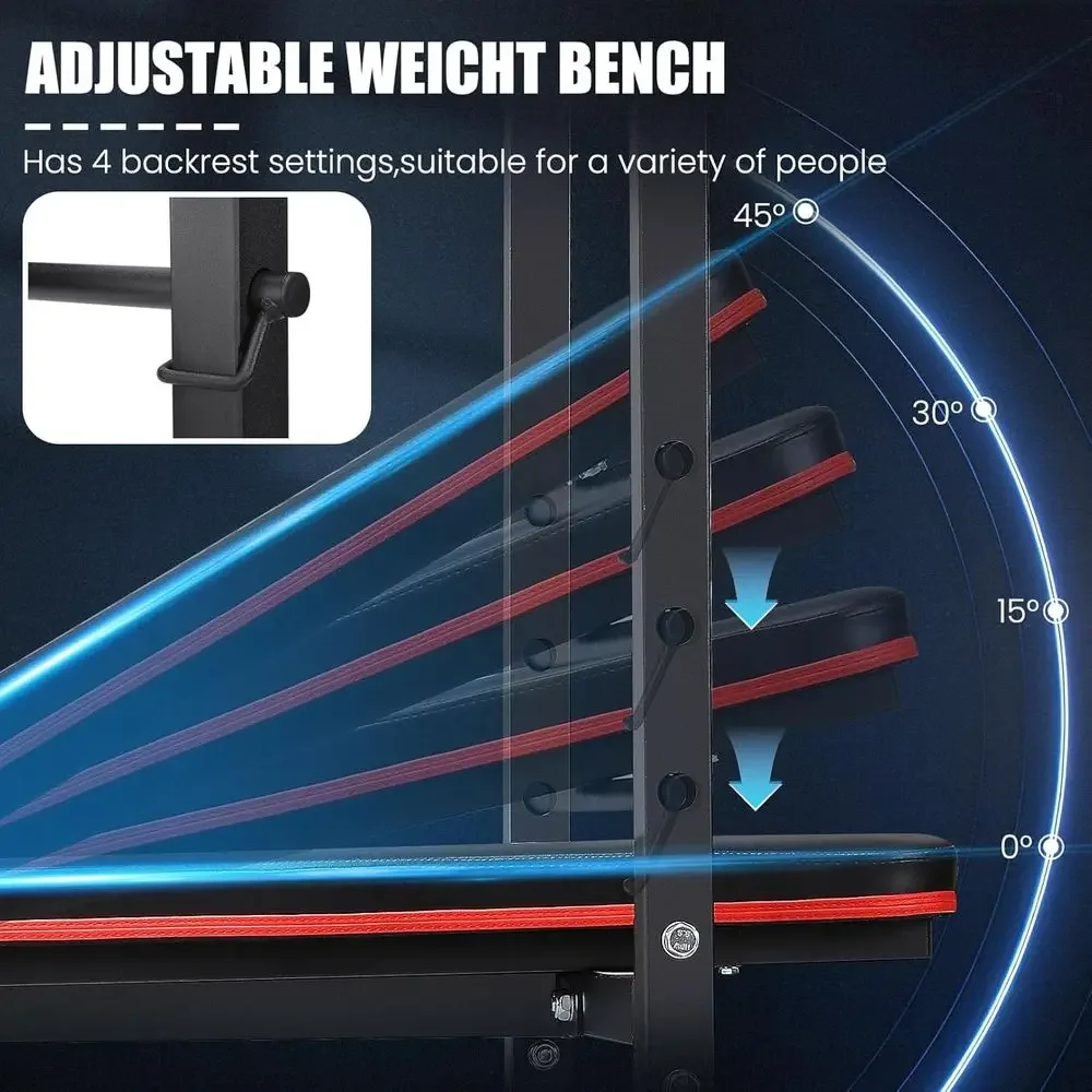 Banco de Pesas Ajustable 8 en  - Home Gym Weight reseña y precio