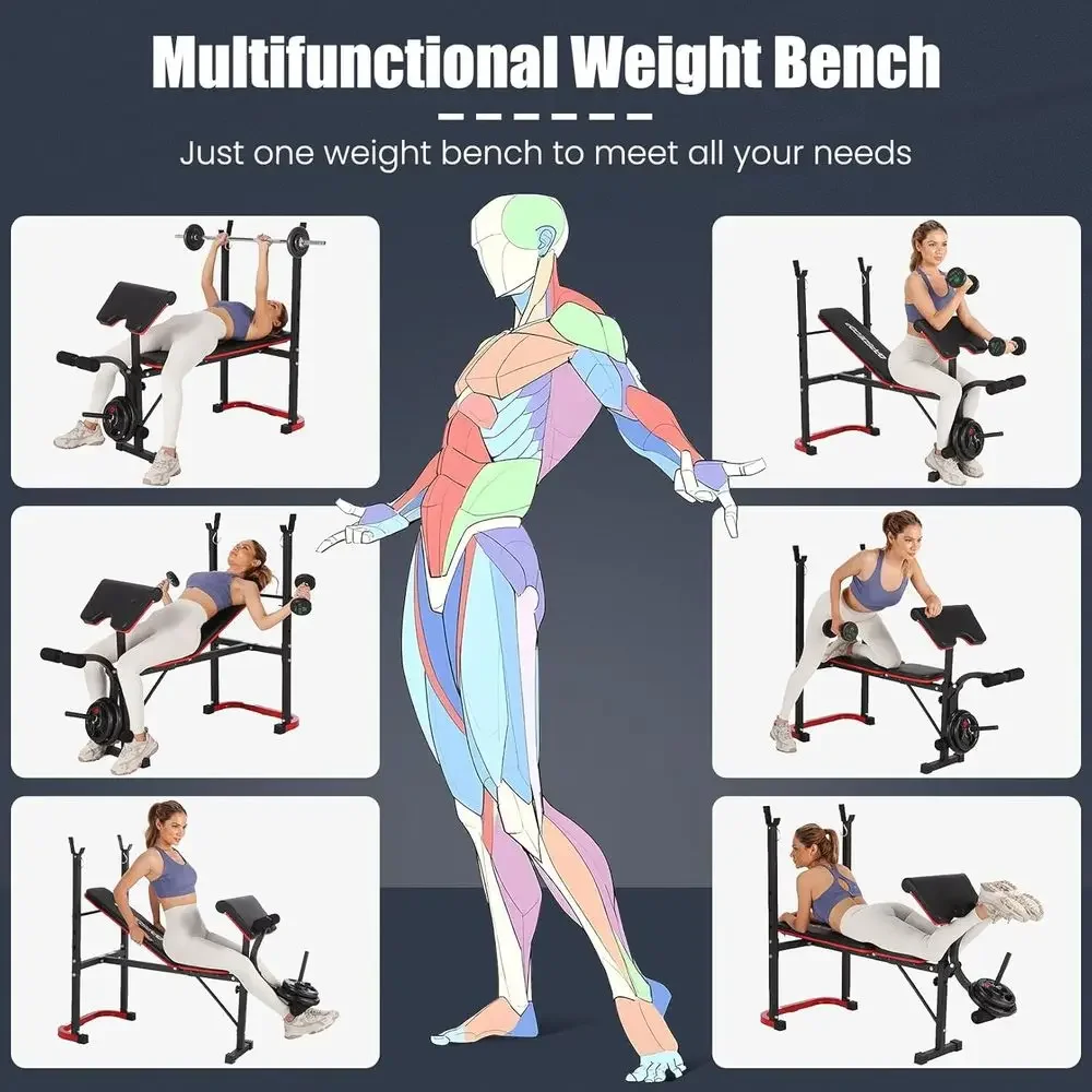 Banco de Pesas Ajustable 8 en  - Home Gym Weight reseña y precio