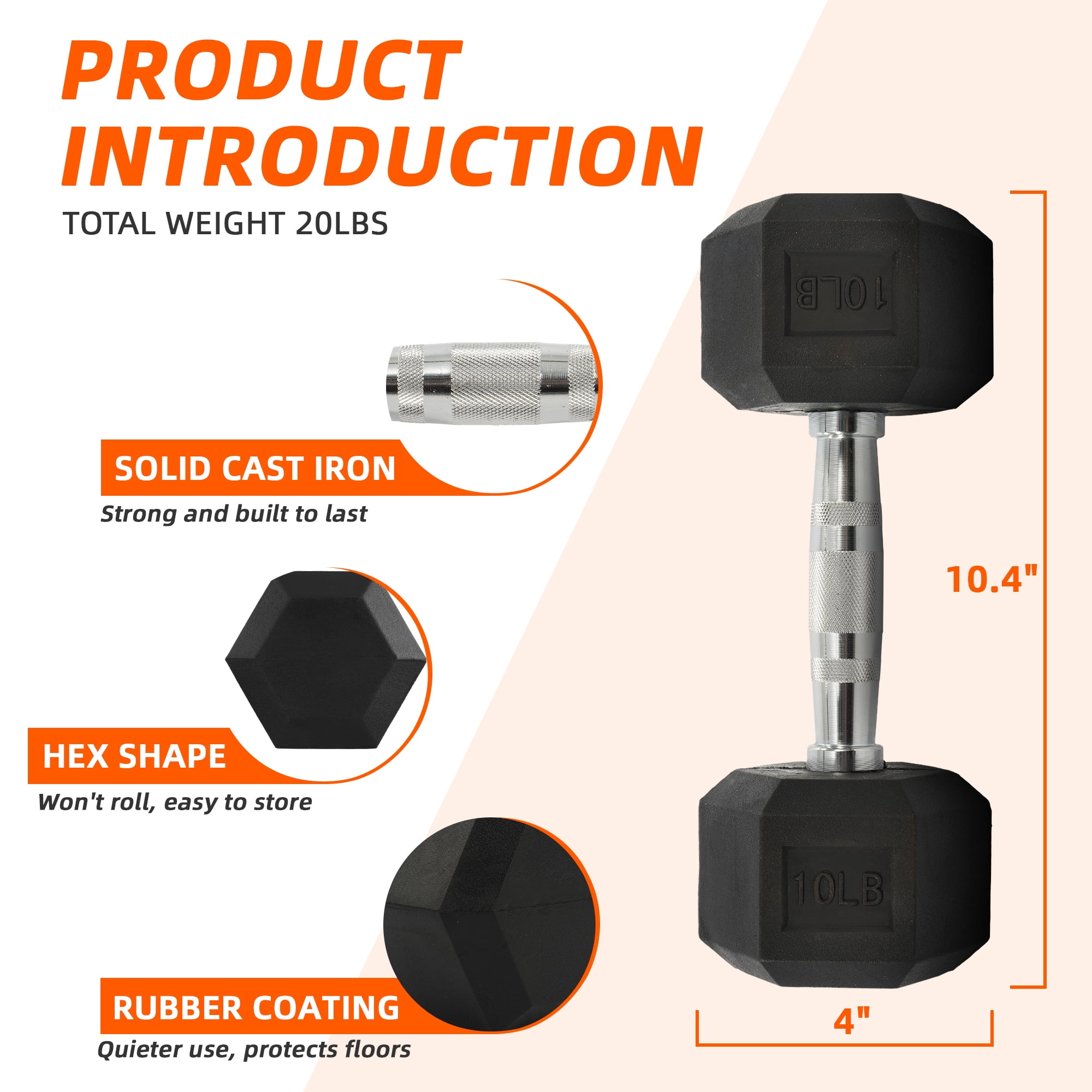 Mancuernas Hexagonales Recubie - Home Gym Equipment Amazon reseña y precio