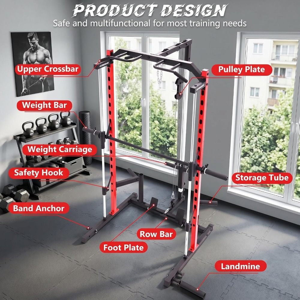 Máquina Smith Todo en Uno con  - Home Gym All In One reseña y precio