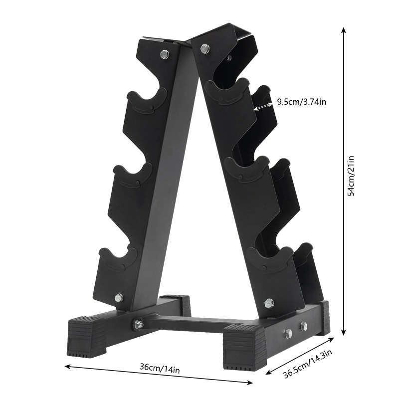 Estante de mancuernas de metal - Home Gym Organization reseña y precio