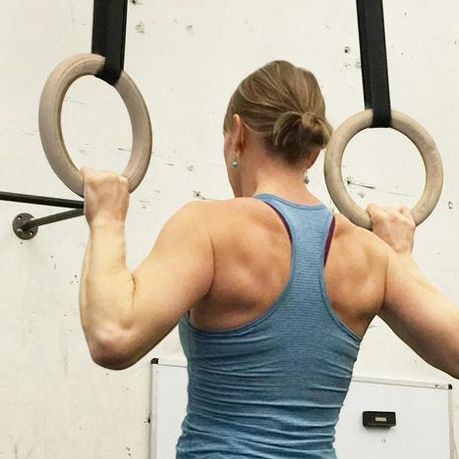 2 unids/par de anillos de gimn - Gymnastic Rings Wooden reseña y precio