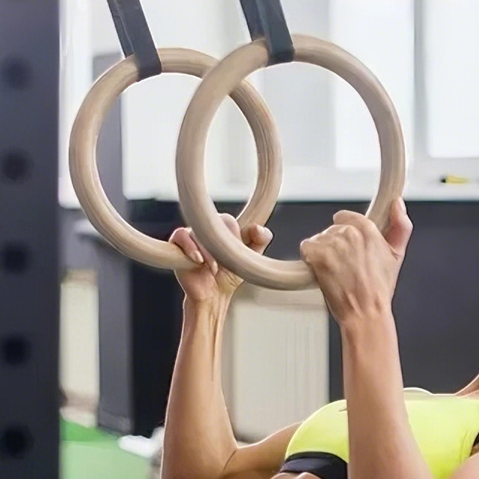 2 unids/par de anillos de gimn - Gymnastic Rings Wooden reseña y precio