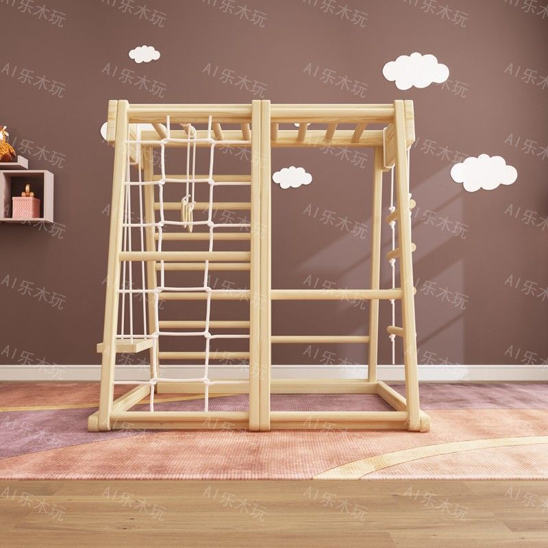 Parque infantil interior Monte - Gymnastic Rings Wooden reseña y precio