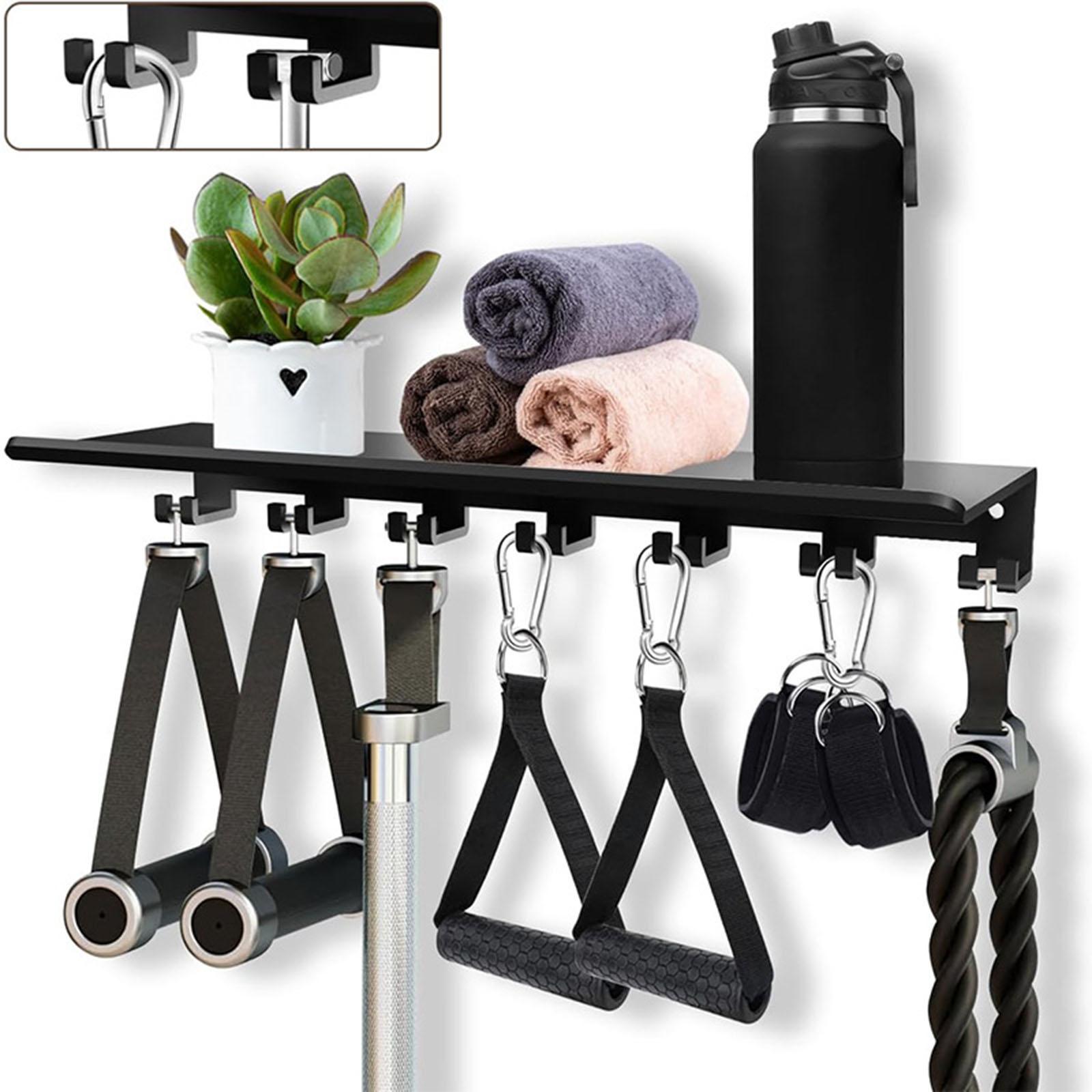 Estante Flotante con Ganchos,  - Home Gym Organization reseña y precio