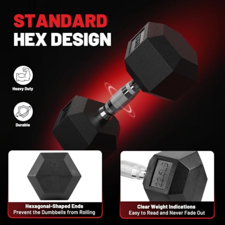Juego de Mancuernas Hexagonale - Hex Dumbbell Set reseña y precio