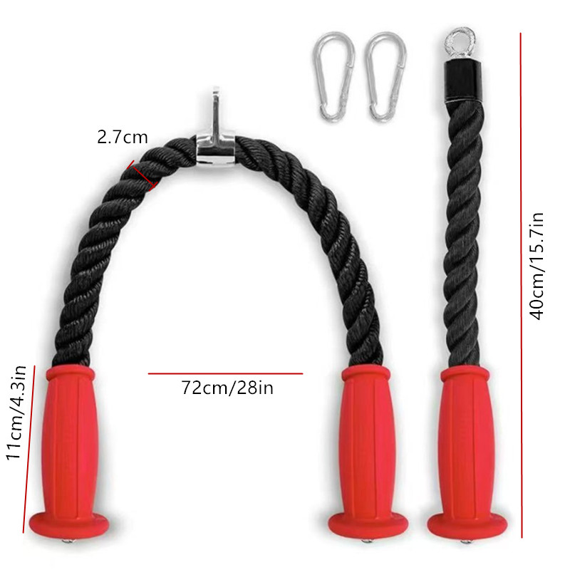 Cuerdas ergonómicas para tríce - Home Gym Ideas reseña y precio