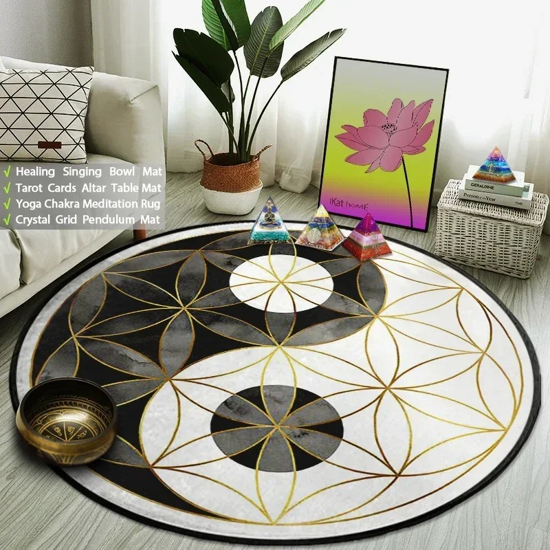 Alfombra redonda Yin Yang Taij - Home Gym Equipment Amazon reseña y precio
