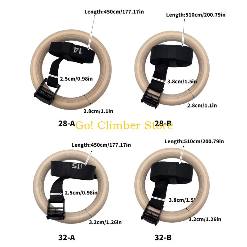 Anillos gimnasia madera ajusta - Gymnastic Rings Wooden reseña y precio