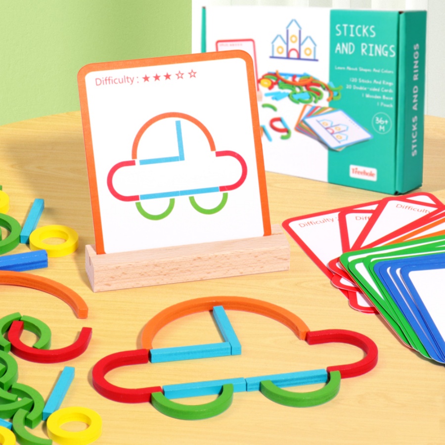 Juguetes de rompecabezas de ed - Gymnastic Rings Wooden reseña y precio