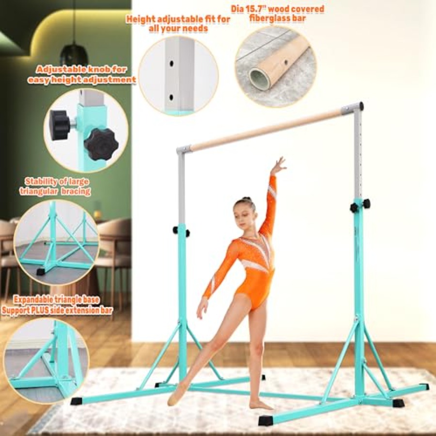 Barra de gimnasia para entrena - Gymnastic Rings Wooden reseña y precio