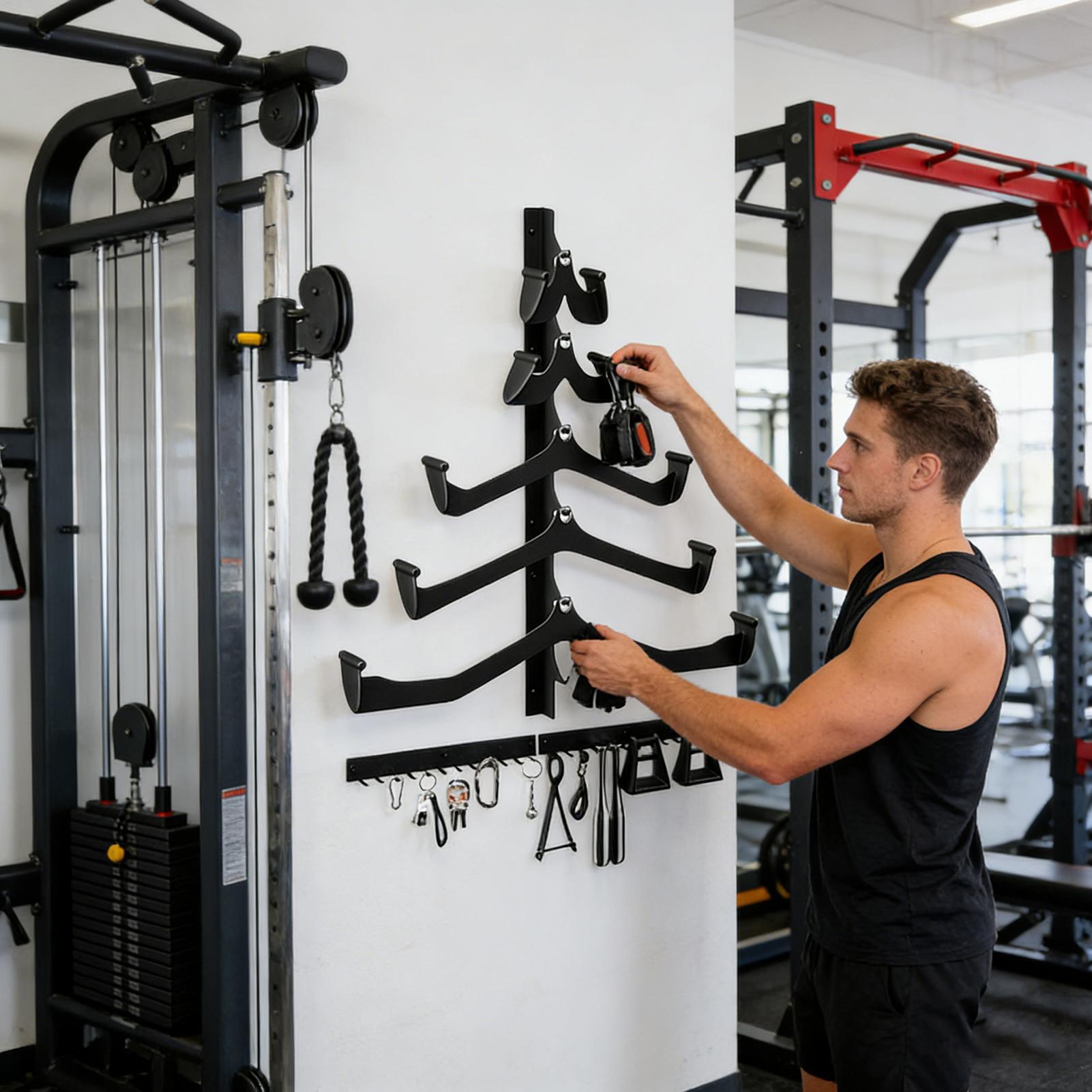 Estante de gimnasio para barra - Home Gym Organization reseña y precio