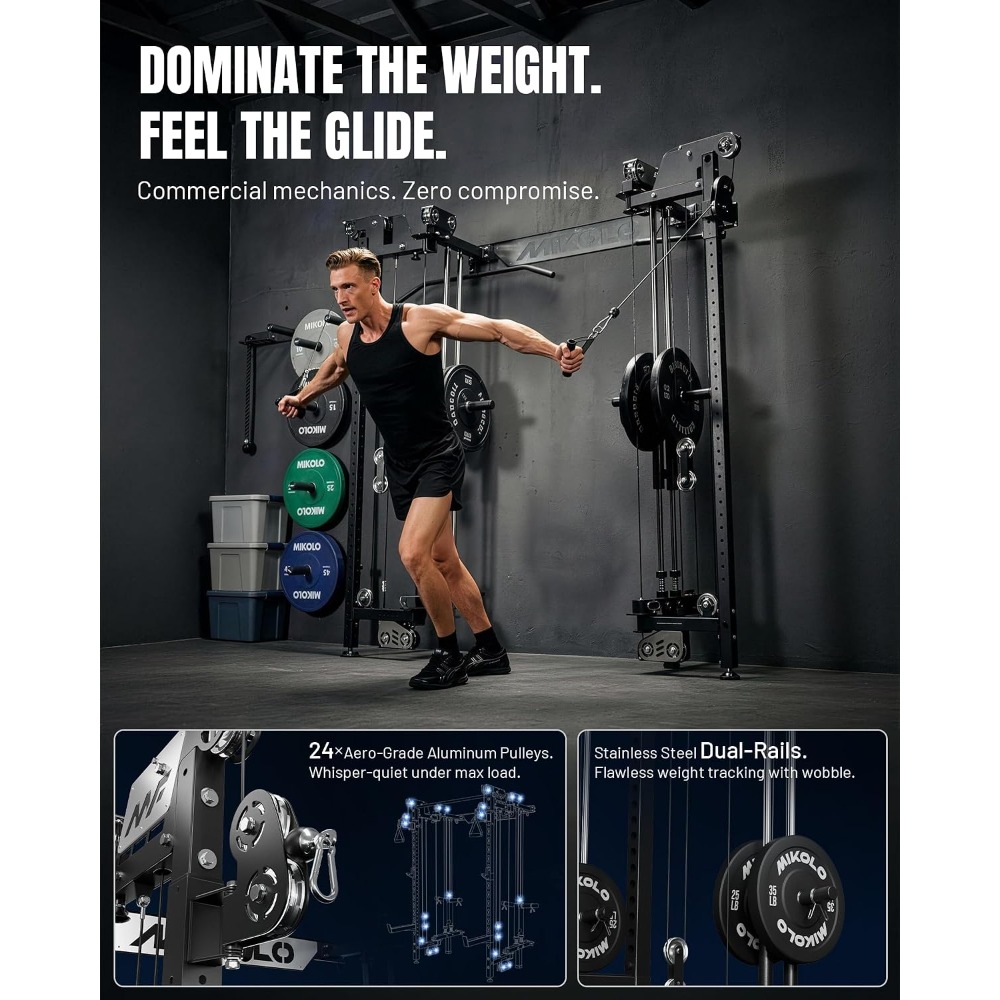 Rack de Sentadillas Plegable M - Home Gym Lat Pulldown reseña y precio