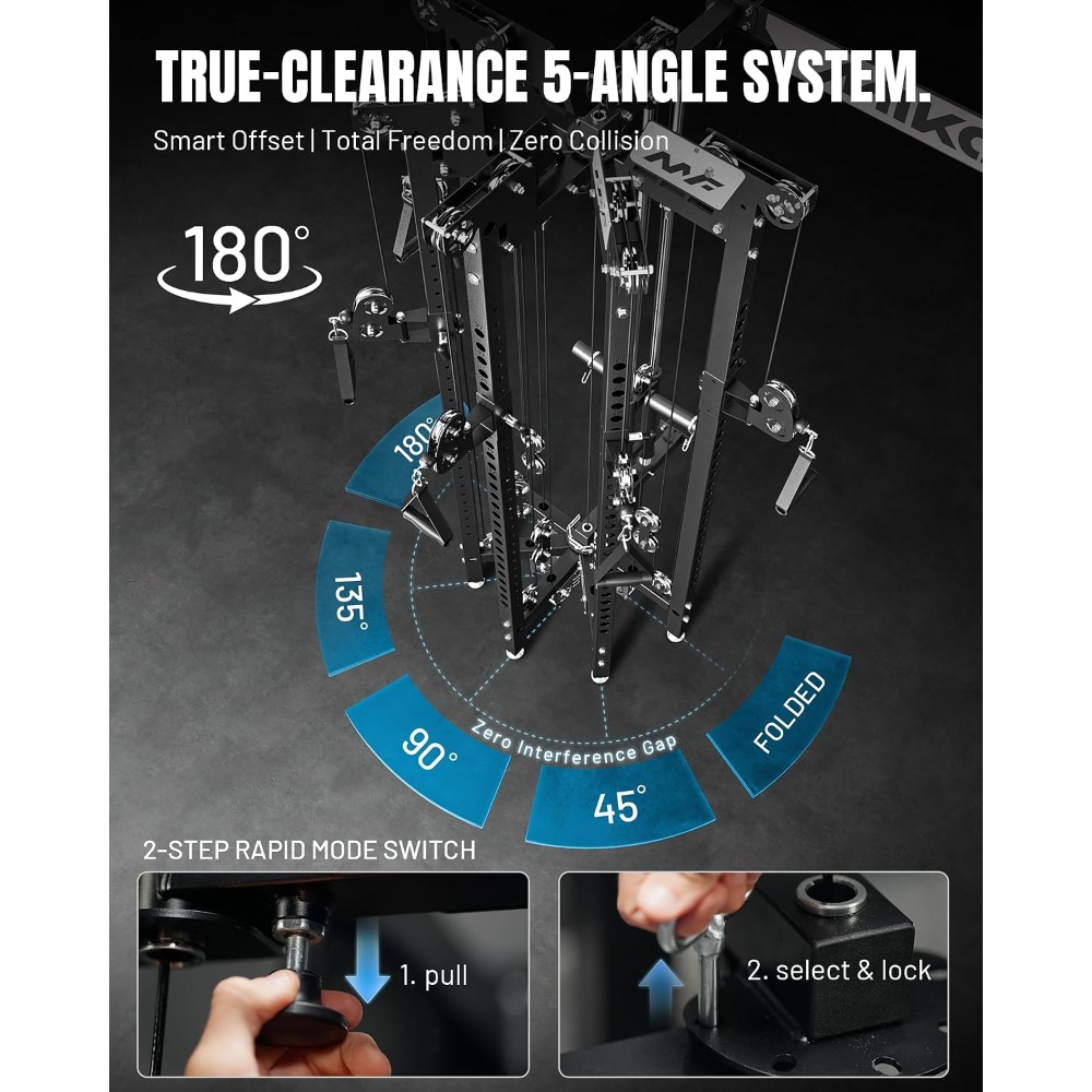 Rack de Sentadillas Plegable M - Home Gym Lat Pulldown reseña y precio