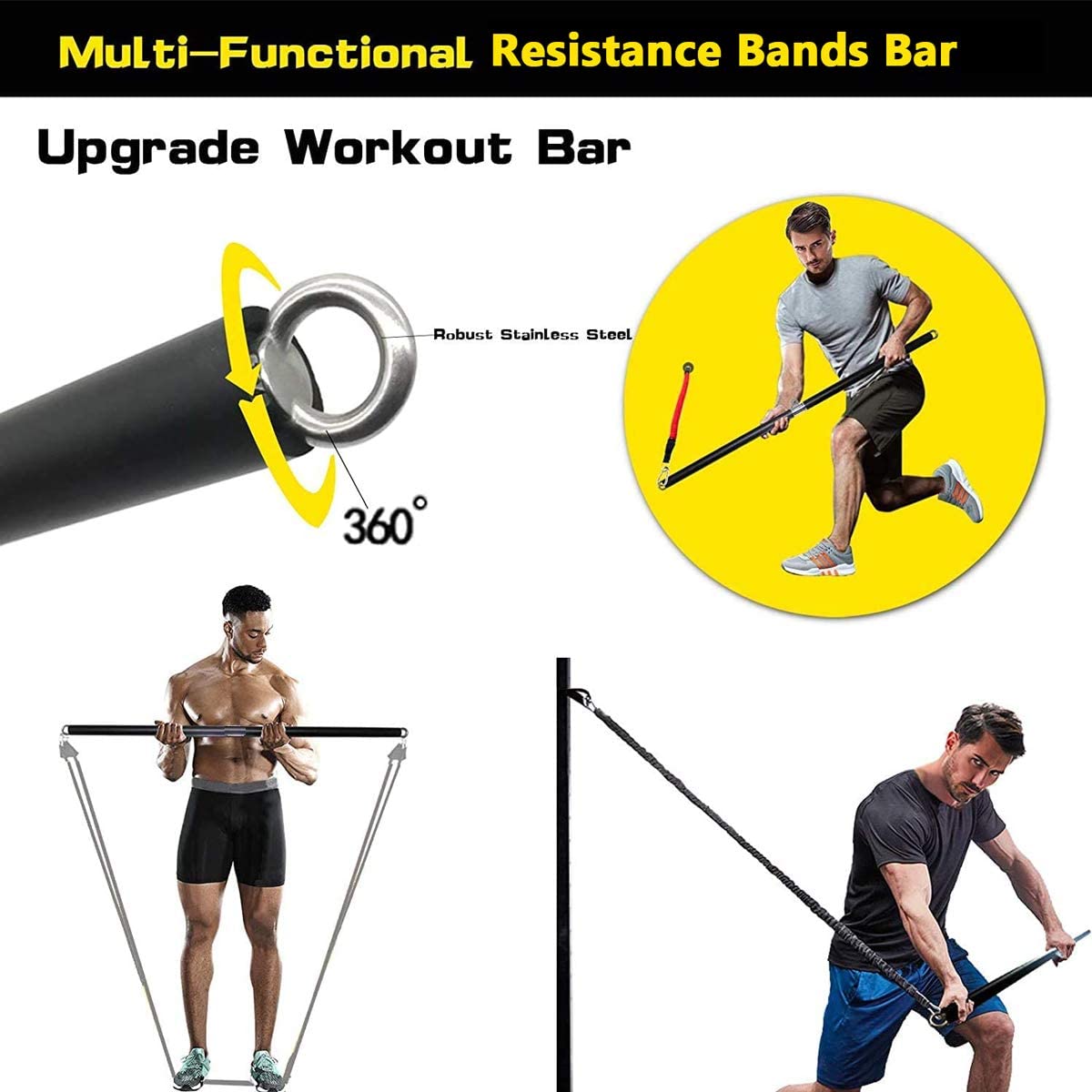Banda elástica de resistencia  - Home Gym Ideas reseña y precio