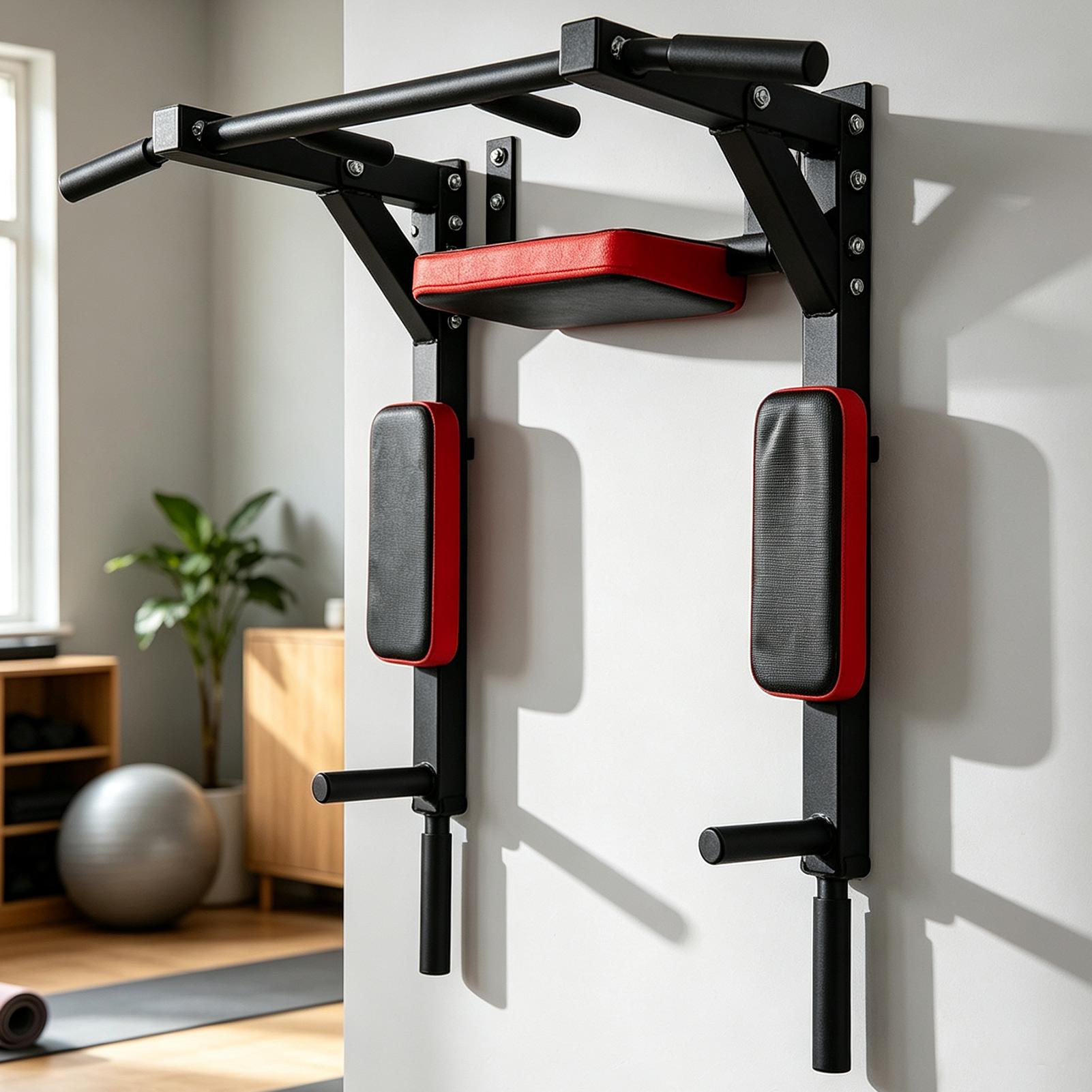 Barra de dominadas montada en  - Home Gym Pull Up reseña y precio