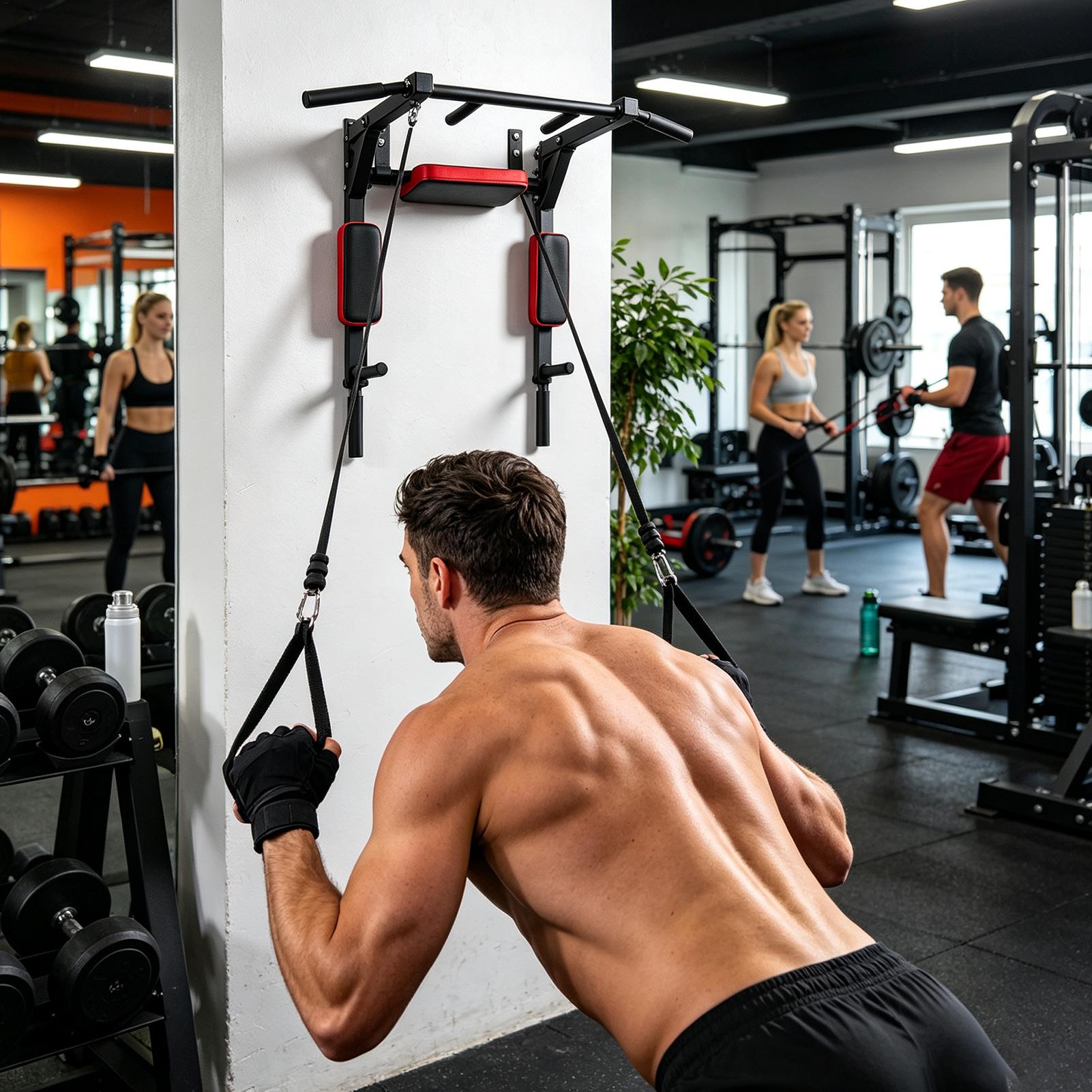 Barra de dominadas montada en  - Home Gym Pull Up reseña y precio